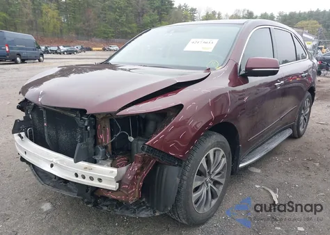2014 Acura Mdx Technology Package from USA, damaged, VIN 5FRYD4H46EB015552